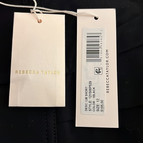 REBECCA TAYLOR  LIGHTWEIGHT SHORT SZ 12 - Brand New with tags - Picture 6 of 6